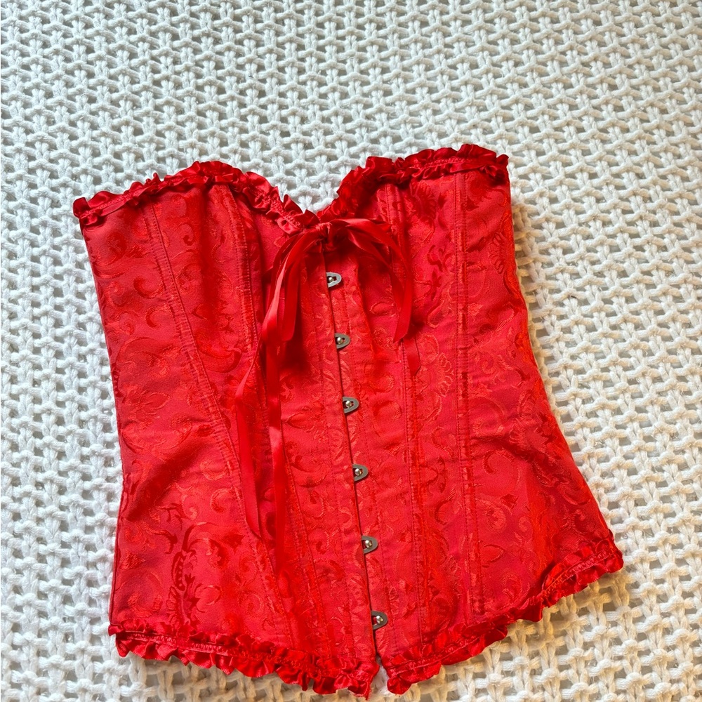 Victoria’s Secret red corset